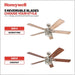 52 in. Contemporary Ceiling Fan with Light, Indoor Ceiling Fan and Light Remote Control, Reversible Ceiling Fan, Brushed Nickel Ceiling Fan-4-ErisView