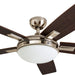 52 in. Contemporary Ceiling Fan with Light, Indoor Ceiling Fan and Light Remote Control, Reversible Ceiling Fan Winter Summer, Brushed Nickel Ceiling Fan-10-ErisView