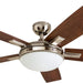 52 in. Contemporary Ceiling Fan with Light, Indoor Ceiling Fan and Light Remote Control, Reversible Ceiling Fan Winter Summer, Brushed Nickel Ceiling Fan-12-ErisView
