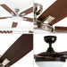 52 in. Contemporary Ceiling Fan with Light, Indoor Ceiling Fan and Light Remote Control, Reversible Ceiling Fan Winter Summer, Brushed Nickel Ceiling Fan-7-ErisView