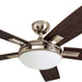 52 in. Contemporary Ceiling Fan with Light, Indoor Ceiling Fan and Light Remote Control, Reversible Ceiling Fan Winter Summer, Brushed Nickel Ceiling Fan-9-ErisView