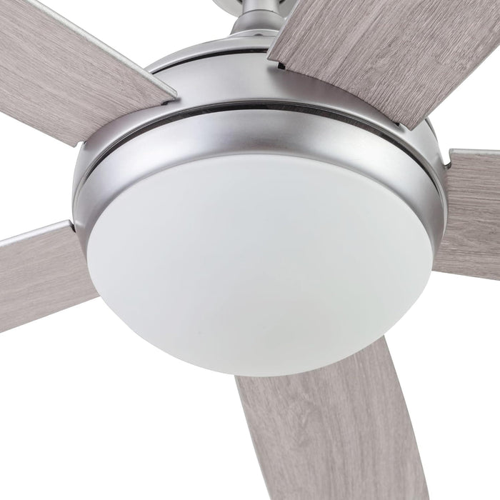 52 in. Contemporary Ceiling Fan with Light Indoor Ceiling Fan and Light Remote Control, Reversible Fan in Winter Summer, Pewter-13-ErisView