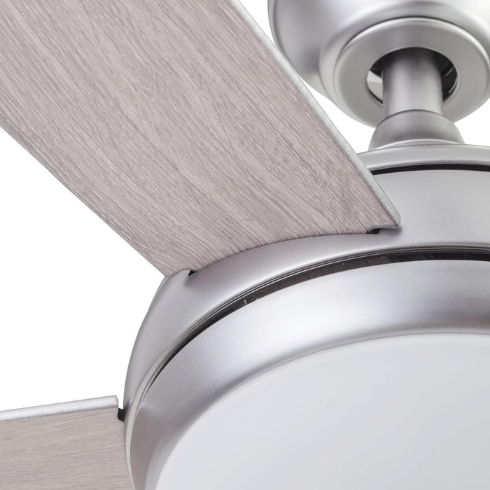 52 in. Contemporary Ceiling Fan with Light Indoor Ceiling Fan and Light Remote Control, Reversible Fan in Winter Summer, Pewter-14-ErisView