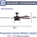 52 in. Contemporary Ceiling Fan with Light, Indoor Outdoor Ceiling Fan with Pull Chain, Reversible Fan for Summer Winter, Matte Black Outdoor Fan-5-ErisView