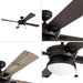 52 in. Contemporary Ceiling Fan with Light, Indoor Outdoor Ceiling Fan with Pull Chain, Reversible Fan for Summer Winter, Matte Black Outdoor Fan-6-ErisView