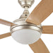 52 in. Contemporary Ceiling Fan with Light, Indoor Remote Control Fan, Dimmable Recessed Ceiling Fan LED Light Frosted Fixture, 5 Blade Ceiling Fan-10-ErisView
