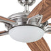 52 in. Contemporary Ceiling Fan with Light LED Ceiling Fan with Light Remote Control, Reversible Fan for Summer Winter, Brushed Nickel Ceiling Fan-12-ErisView