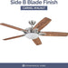 52 in. Contemporary Ceiling Fan with Light LED Ceiling Fan with Light Remote Control, Reversible Fan for Summer Winter, Brushed Nickel Ceiling Fan-7-ErisView