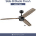 52 in. Contemporary Ceiling Fan with Light Pull Chain, Indoor Outdoor Ceiling Fan NO Light, Reversible Fan for Summer Winter, Matte Black Outdoor Fan-6-ErisView