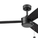 52 in. Contemporary Ceiling Fan with Light Pull Chain, Indoor Outdoor Ceiling Fan NO Light, Reversible Fan for Summer Winter, Matte Black Outdoor Fan-1-ErisView
