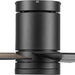 52 in. Contemporary Ceiling Fan with Light and Remote Control, Matte Black Reversible Flush Mount Ceiling Fan-15-ErisView