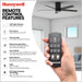 52 in. Contemporary Ceiling Fan with Light and Remote Control, Matte Black Reversible Flush Mount Ceiling Fan-5-ErisView