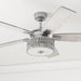 52 in. Crystal Chandelier Remote Control Ceiling Fans, Brushed Nickel Ceiling Fan-2-ErisView