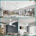 52 in. Dimmable Outdoor Ceiling Fan for Patio, White Ceiling Fan, Outdoor Ceiling Fan with Light and Remote, Farmhouse Ceiling Fan with Light-4-ErisView