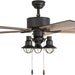 52 in. Farmhouse Ceiling Fan and Light Remote Control, Bronze Reversible Fan in Winter Summer-9-ErisView