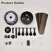 52 in. Farmhouse Ceiling Fan with 3 Lights 5 Wood Blades, Reversible Ceiling Fan for Living Room Dining Room-ErisView