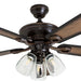 52 in. Farmhouse Ceiling Fan with Light, LED Ceiling Fan with Light Pull Chain, Reversible Ceiling Fan Summer Winter, Oil Rubbed Bronze Ceiling Fan-1-ErisView