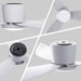 52 in. Farmhouse Flush Mount Low Profile Ceiling Fan with Remote Control, White LED Reversible Ceiling Fan for Bedroom Living Room Patios -6-ErisView