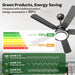52 in. Farmhouse Modern Remote Control Ceiling Fan and Light, Silent Reversible DC Ceiling Fan for Bedroom Living Room-10-ErisView