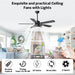 52 in. Farmhouse Modern Remote Control Ceiling Fan and Light, Silent Reversible DC Ceiling Fan for Bedroom Living Room-14-ErisView