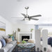 52 in. Farmhouse Modern Remote Control Ceiling Fan and Light, Silent Reversible DC Ceiling Fan for Bedroom Living Room-1-ErisView