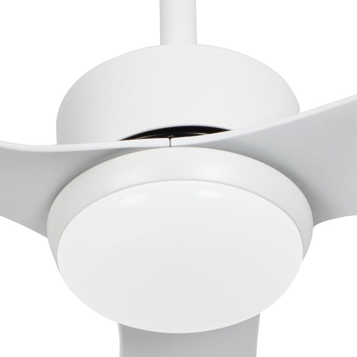 52 in. Farmhouse Modern Reversible DC Ceiling Fan for Bedroom, White Ceiling Fan, Outdoor Ceiling Fan with Light and Remote, Outdoor Patio Fans-12-ErisView
