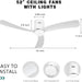 52 in. Farmhouse Modern Reversible DC Ceiling Fan for Bedroom, White Ceiling Fan, Outdoor Ceiling Fan with Light and Remote, Outdoor Patio Fans-21-ErisView