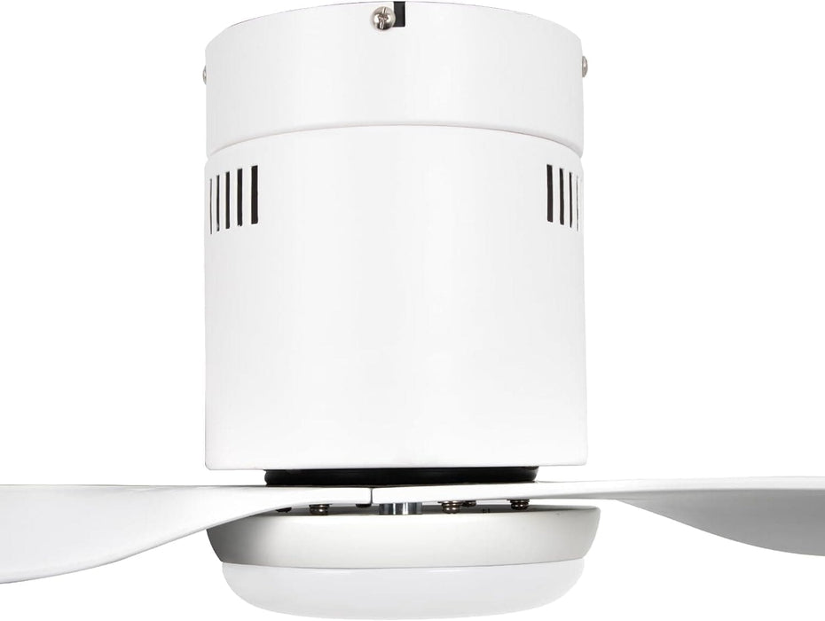 52 in. Farmhouse Modern Reversible DC Ceiling Fan for Bedroom, White Ceiling Fan, Outdoor Ceiling Fan with Light and Remote, Outdoor Patio Fans-24-ErisView