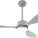 52 in. Farmhouse Modern Reversible DC Ceiling Fan for Bedroom, White Ceiling Fan, Outdoor Ceiling Fan with Light and Remote, Outdoor Patio Fans-1-ErisView