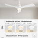 52 in. Farmhouse Remote Control Ceiling Fan and Light, Outdoor Fan for Patio, Modern Reversible Quiet Ceiling Fans-10-ErisView