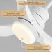 52 in. Farmhouse Remote Control Ceiling Fan and Light, Outdoor Fan for Patio, Modern Reversible Quiet Ceiling Fans-11-ErisView