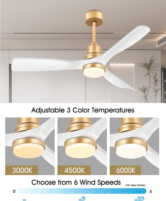 52 in. Farmhouse Remote Control Ceiling Fan and Light, Outdoor Fan for Patio, Modern Reversible Quiet Ceiling Fans-17-ErisView