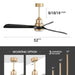 52 in. Farmhouse Remote Control Ceiling Fan and Light, Outdoor Fan for Patio, Modern Reversible Quiet Ceiling Fans-23-ErisView