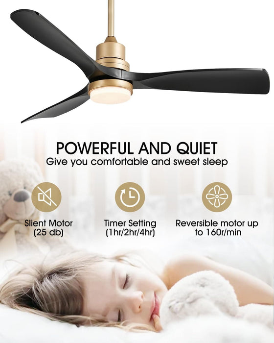 52 in. Farmhouse Remote Control Ceiling Fan and Light, Outdoor Fan for Patio, Modern Reversible Quiet Ceiling Fans-26-ErisView