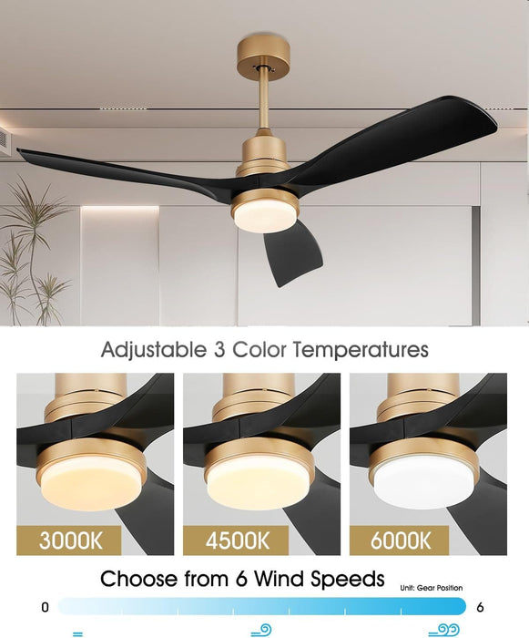 52 in. Farmhouse Remote Control Ceiling Fan and Light, Outdoor Fan for Patio, Modern Reversible Quiet Ceiling Fans-27-ErisView