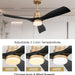 52 in. Farmhouse Remote Control Ceiling Fan and Light, Outdoor Fan for Patio, Modern Reversible Quiet Ceiling Fans-27-ErisView