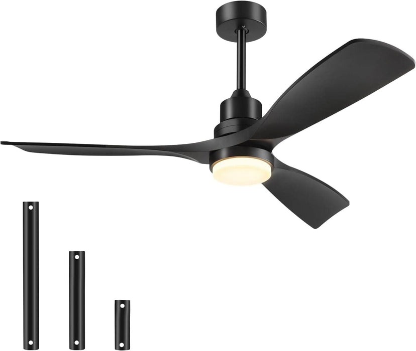 52 in. Farmhouse Remote Control Ceiling Fan and Light, Outdoor Fan for Patio, Modern Reversible Quiet Ceiling Fans-29-ErisView