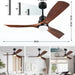 52 in. Farmhouse Remote Control Ceiling Fan and Light, Outdoor Fan for Patio, Modern Reversible Quiet Ceiling Fans-2-ErisView
