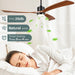 52 in. Farmhouse Remote Control Ceiling Fan and Light, Outdoor Fan for Patio, Modern Reversible Quiet Ceiling Fans-39-ErisView