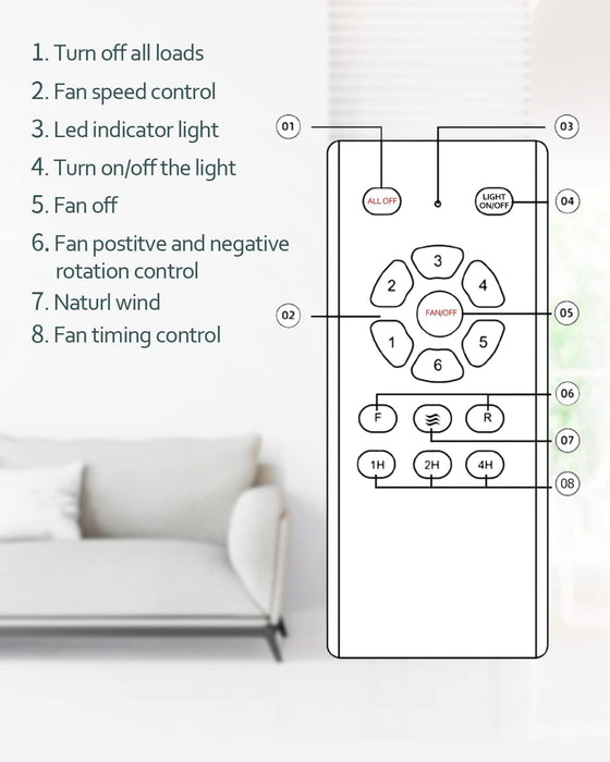 52 in. Farmhouse Remote Control Ceiling Fan and Light, Outdoor Fan for Patio, Modern Reversible Quiet Ceiling Fans-7-ErisView