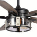 52 in. Farmhouse Wood Ceiling Fan with Light Remote-ErisView