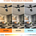 52 in. Flush Mount Ceiling Fan with Remote, Outdoor Farmhouse Low Profile Fan for Patio, Black Reversible Fan for Bedroom Living Room Kitchen Dining Room-4-ErisView