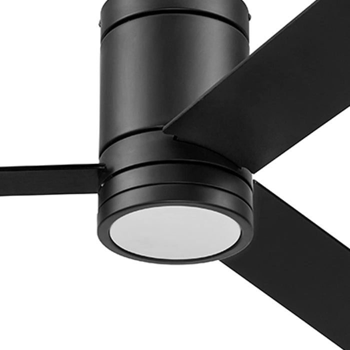 52 in. Flush Mount Contemporary Ceiling Fan with Light, Indoor Modern LED Remote Control Ceiling Fans, Reversible Fan for Summer Winter-12-ErisView