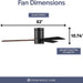 52 in. Flush Mount Contemporary Ceiling Fan with Light, Indoor Modern LED Remote Control Ceiling Fans, Reversible Fan for Summer Winter-6-ErisView