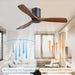 52 in. Flush Mount Wood Ceiling Fans without Lights, Modern Low Profile Ceiling Fan with Remote, Reversible Quiet Ceiling Fans for Bedrooms   Living Room -5-ErisView