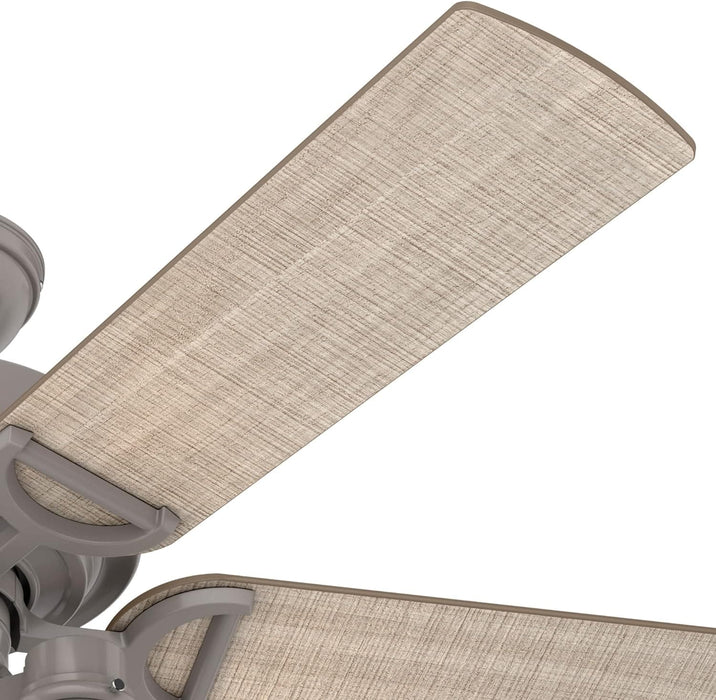 52 in. Grey Finish Ceiling Fan, Ceiling Hugger Ceiling Fans, Industrial Ceiling Fan with Light-10-ErisView