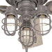 52 in. Grey Finish Ceiling Fan, Ceiling Hugger Ceiling Fans, Industrial Ceiling Fan with Light-6-ErisView