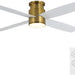 52 in. Hugger Ceiling Fan with Lights and Remote, Quiet Reversible DC Ceiling Fan, Indoor Flush Mount Low Profile Ceiling Fan, Brass Ceiling Fan-1-ErisView