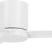 52 in. Hugger Ceiling Fans, White Flat LED Ceiling Fan, Cooling Ceiling Fan-1-ErisView