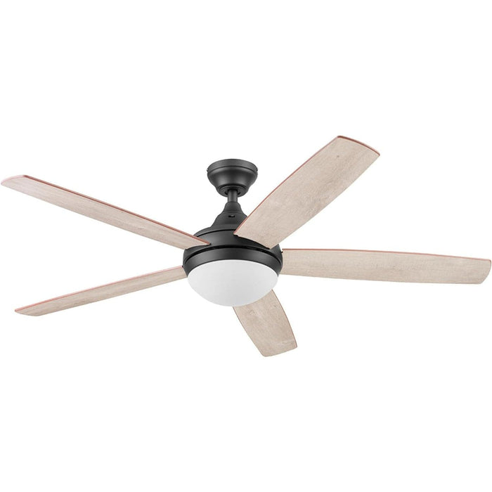 52 in. Indoor 5 Blades Bronze Remote Control Fan, Contemporary Ceiling Fan with Light, Dimmable Recessed Ceiling Fan LED Light Frosted Fixture-10-ErisView